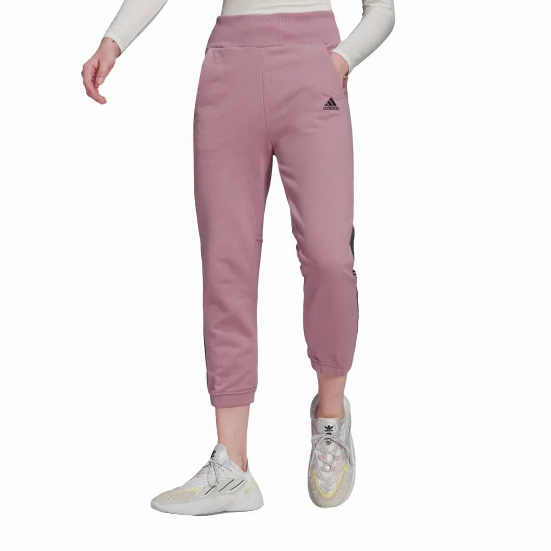 Bold Waistband Layered Style adidas - Women's Tiro 7/8 High Waisted Pant (H56618)