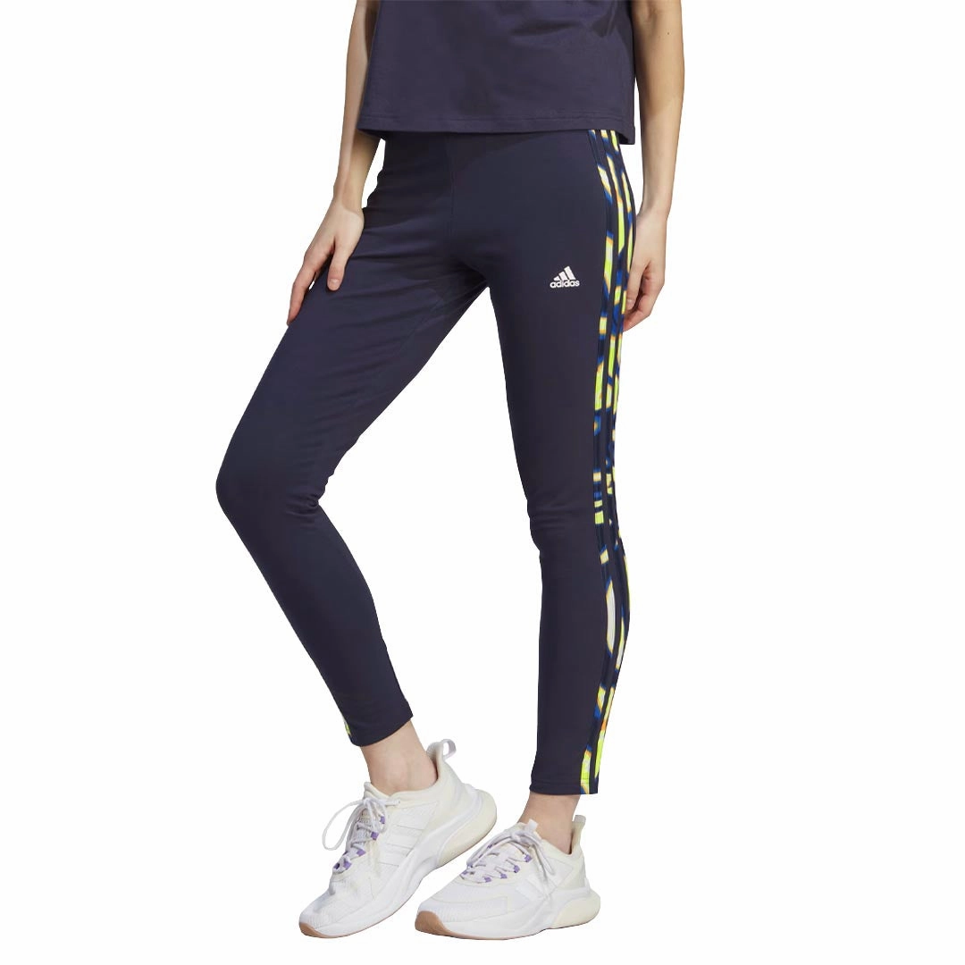 adidas - Women's Vibrant Print 3-Stripes Leggings (IL5867) AdjustableTabs Refined fit