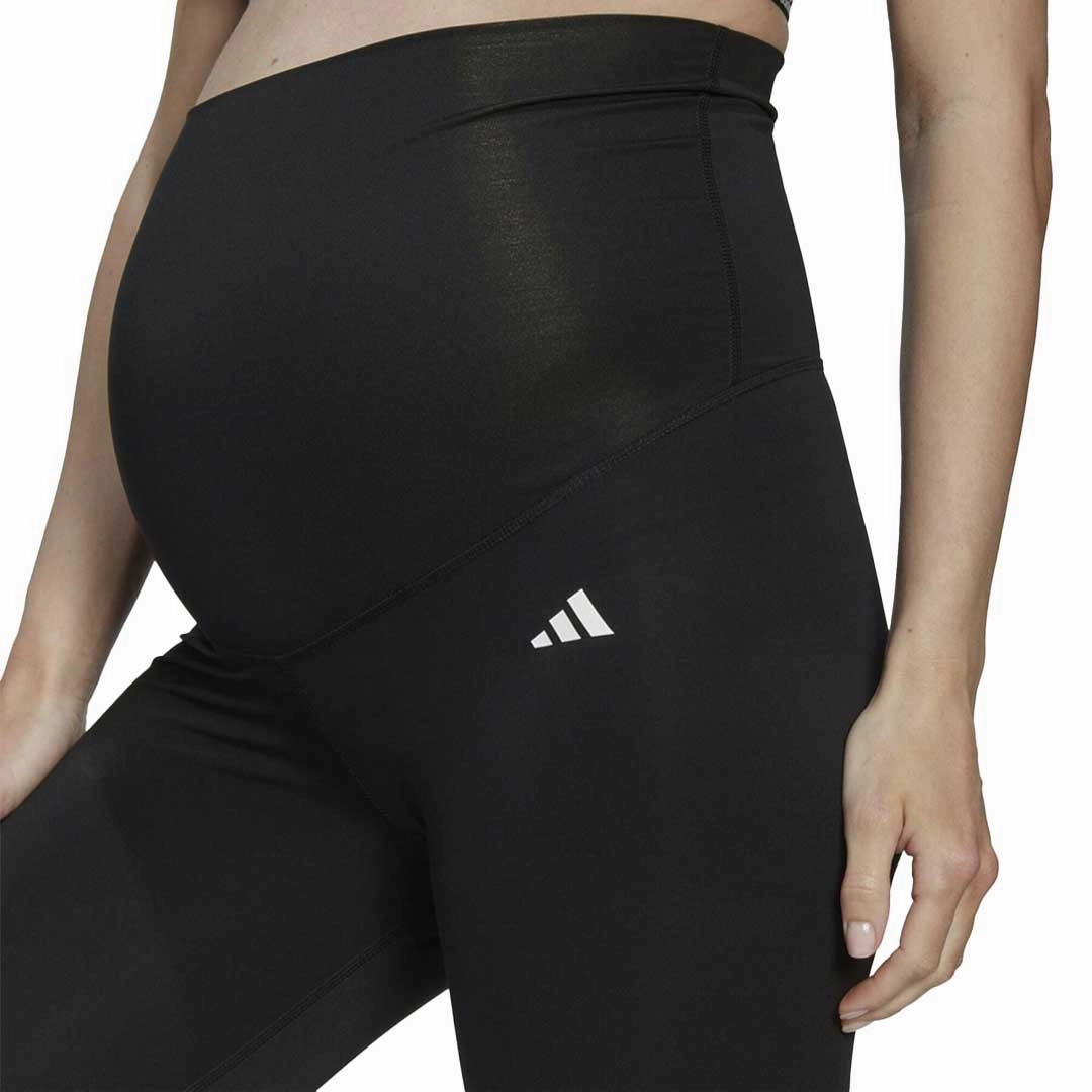 adidas - Women's Yoga 7/8 Leggings (Maternity) (HT5439) AntiPillingFabric Compact Fit