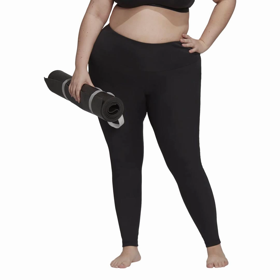 Secure Closures Comfy Wearable adidas - Women's Yoga Essentials High-Waisted Leggings (Plus Size) (HE6735)