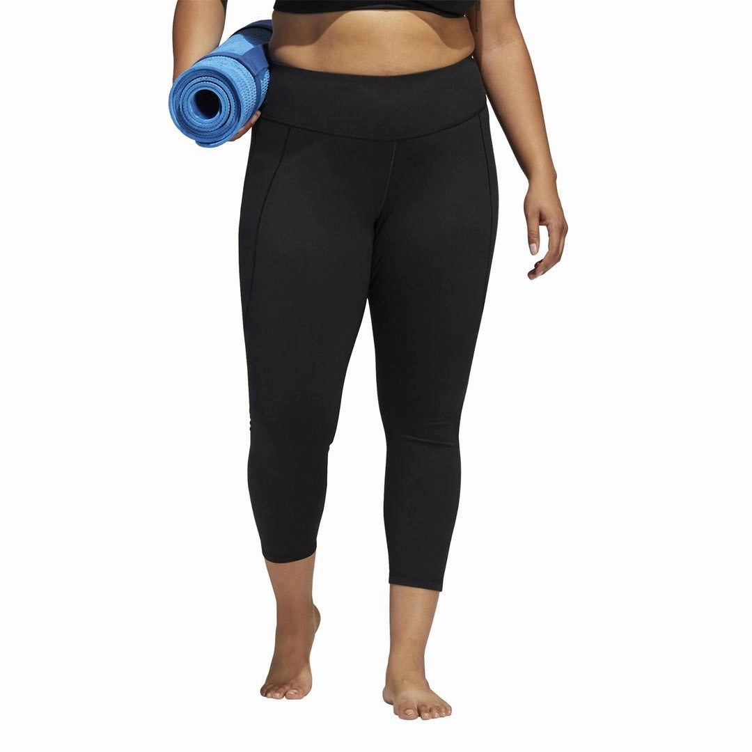 Core Ease adidas - Women's Yoga Studio 7/8 Leggings (Plus Size) (H64222)