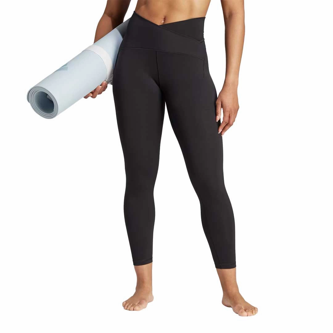 FlexFoamPadding Multi-Purpose Wear adidas - Women's Yoga Studio Luxe Crossover Waistband 7/8 Leggings (IA1912)