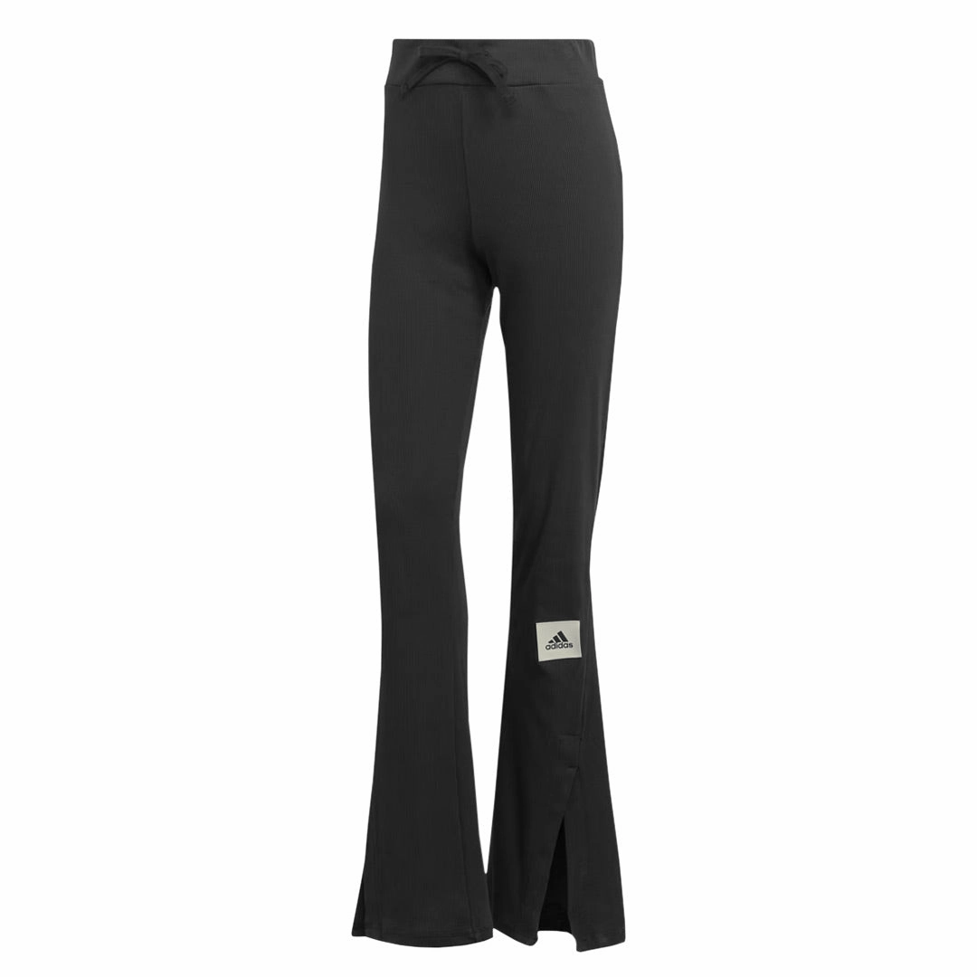Windproof coating Smart Design adidas - Women's Lounge Ribbed Flared Leg Pant (IJ8454)