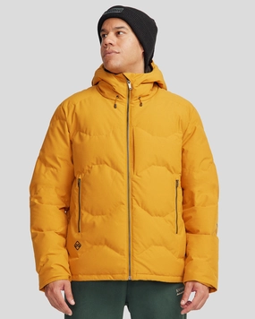Men's Frisco X Down Hooded Jacket - Golden Oak Quick drying material Climate Adaptive Design