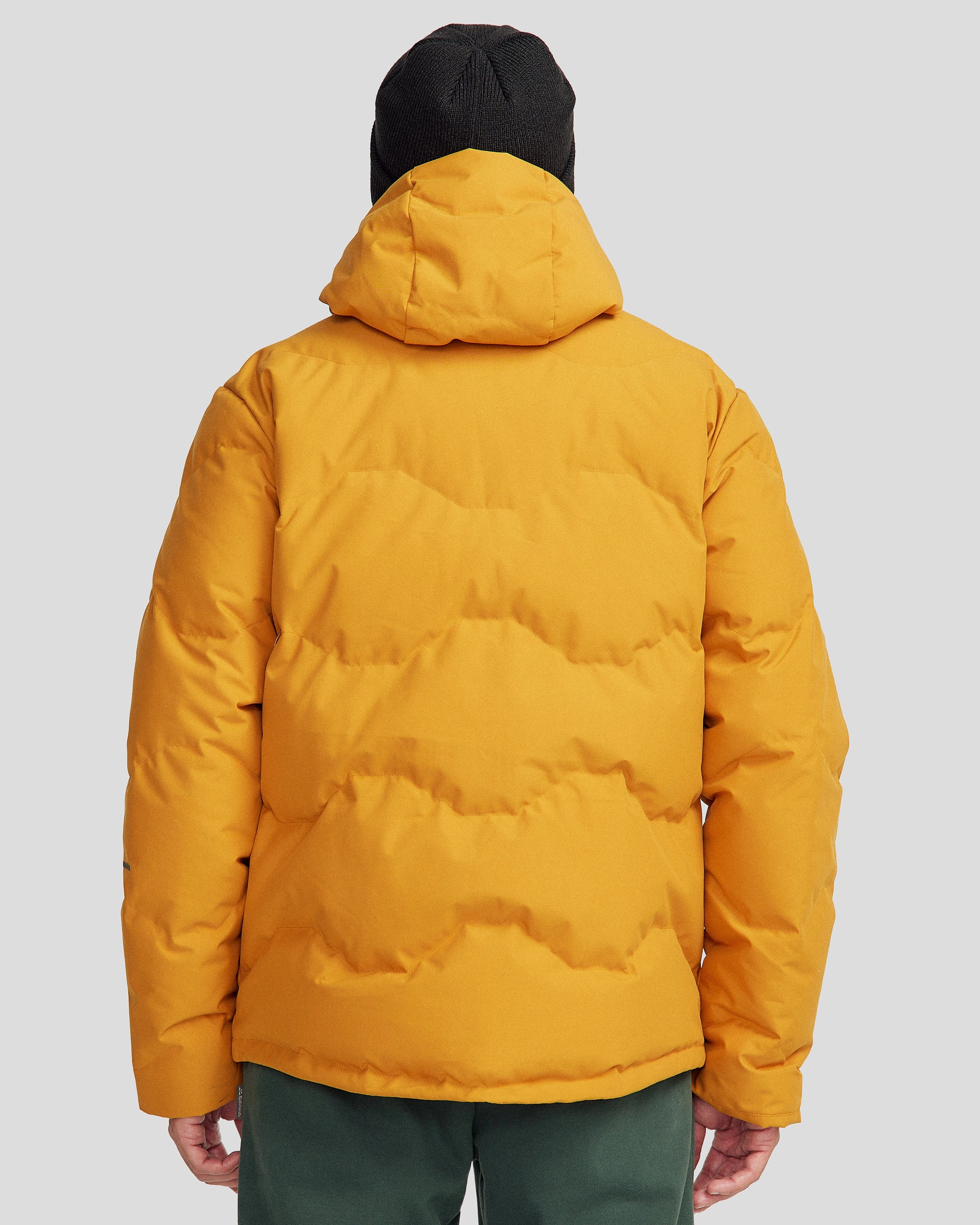 Men's Frisco X Down Hooded Jacket - Golden Oak SeamlessBonding