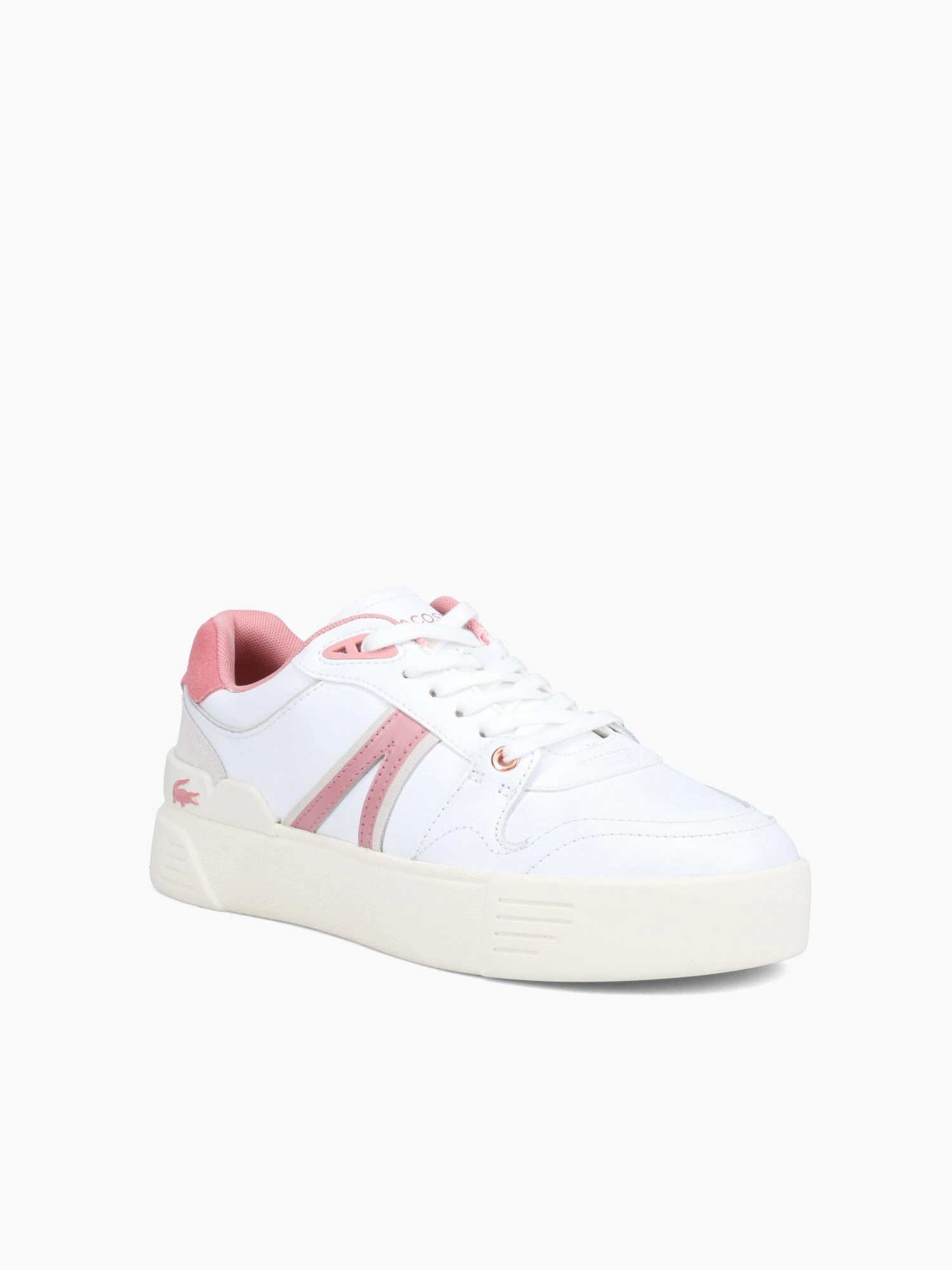 L002 Evo 124 White Lt pink Non Slip Lacing