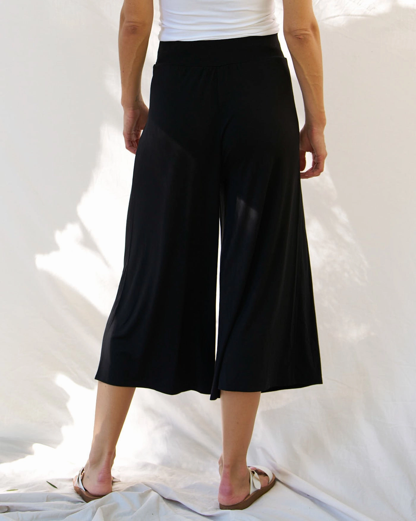 Non See Comfort Seeker Adjustable drawstring Betty Basics Crystal Crop Jogger Black