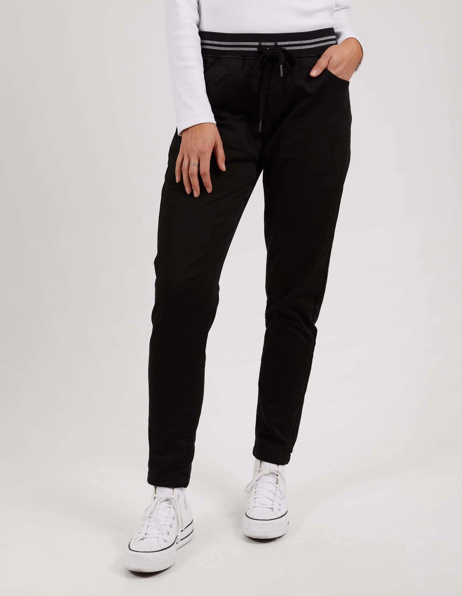 Elm Margo Jogger Black Active Function Soft Curve