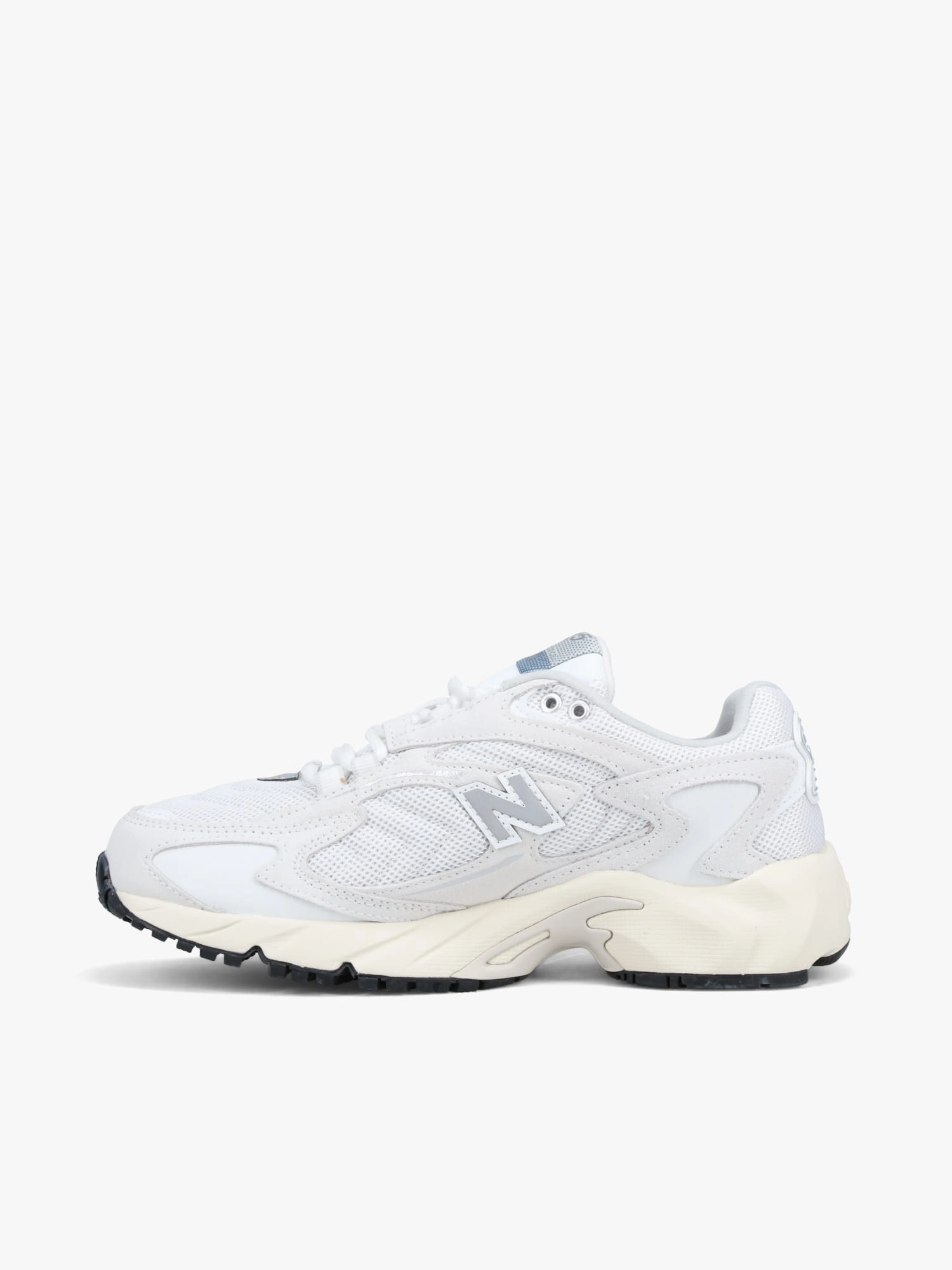 Elastic Lacing Synthetic Leather Panels 725v1 White Leather