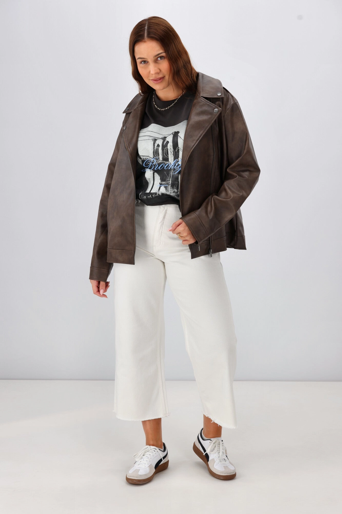 All About Eve Charlie High Rise Wide Leg Jean Vintage White Tight Fit