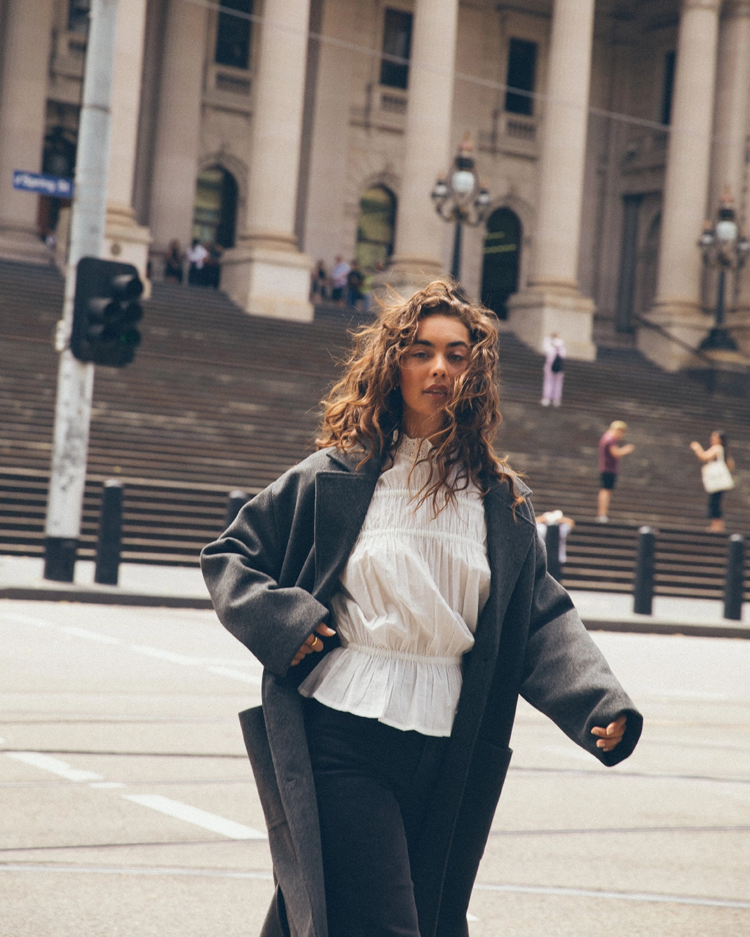 Sleek Outdoor Look All About Eve Dion Coat Charcoal