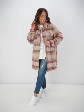 Weatherproof Shell All About Eve Marlo Longline Shacket Check