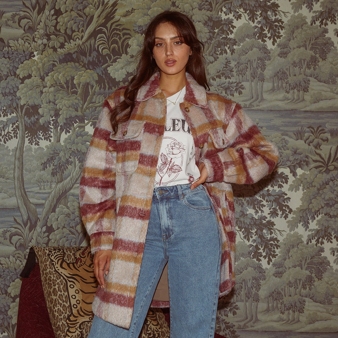 Adjustable Drawstring Waist Day Hike Style All About Eve Marlo Longline Shacket Check