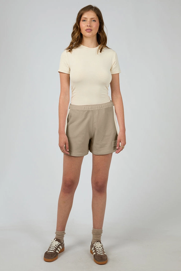 All About Eve Performance Panel Short Stone Soft Texture