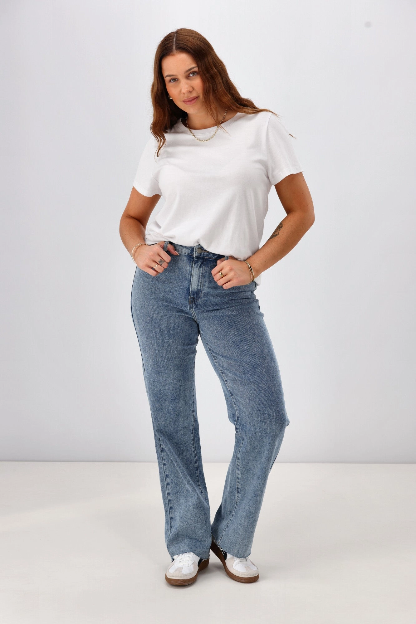All About Eve Skye Comfort Jean Heritage Blue Postpartum Fit Ultra Light