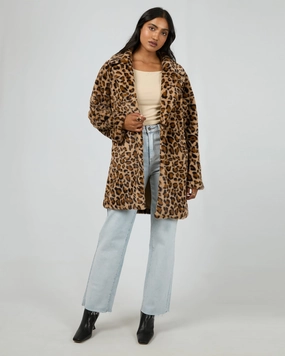 Seam Sealed Technology Lightweight Polyester Blend All About Eve Tilli Leopard Jacket Print