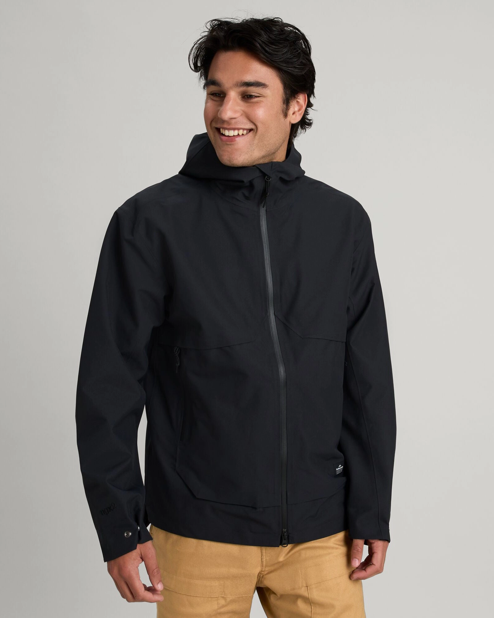 Amphi Men's Rain Jacket - Black Go Anywhere Wear