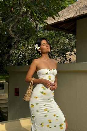 Anabel Dress Neutral Aesthetic Stylish Waistband Fit