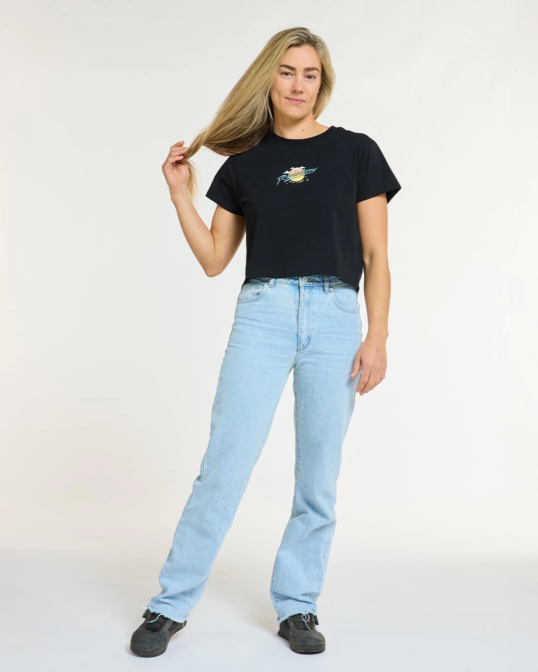 Womens Cotton Crop | Decade of DHaRCO Black birthday party