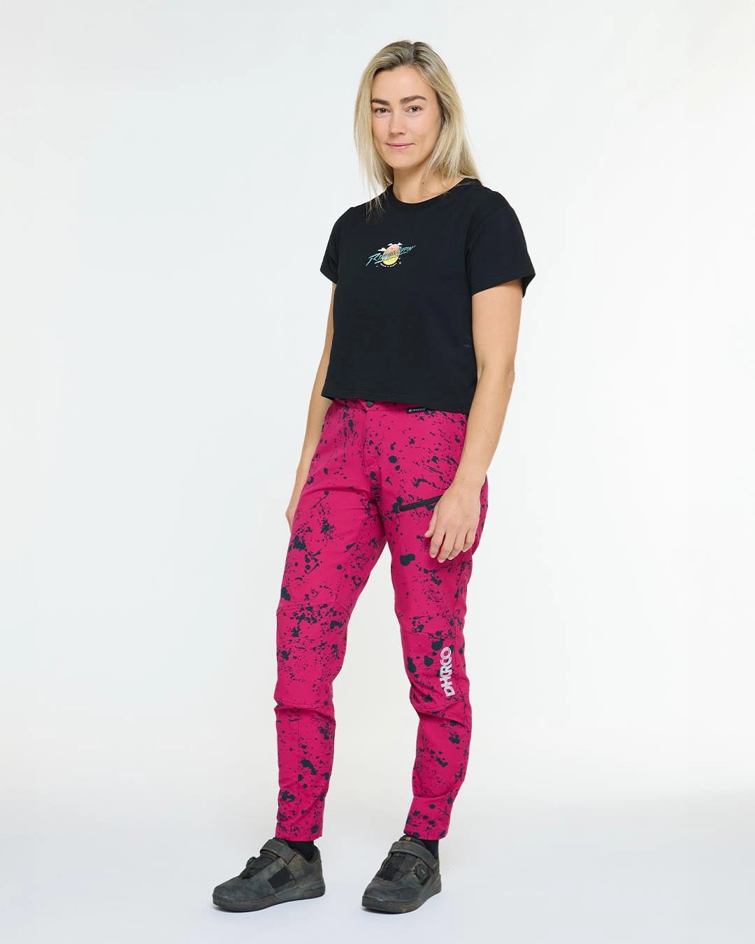 Womens Cotton Crop | Decade of DHaRCO Black Easy Wear