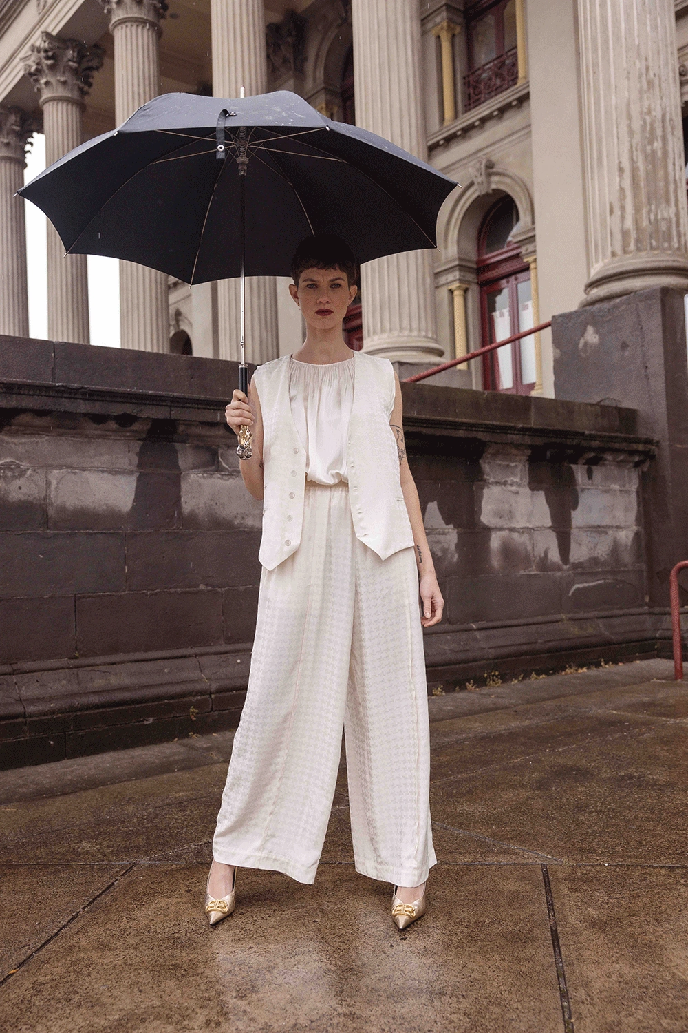 Layered Look No Ride Up Design Maud Dainty - DTY03980B Kasa Pant