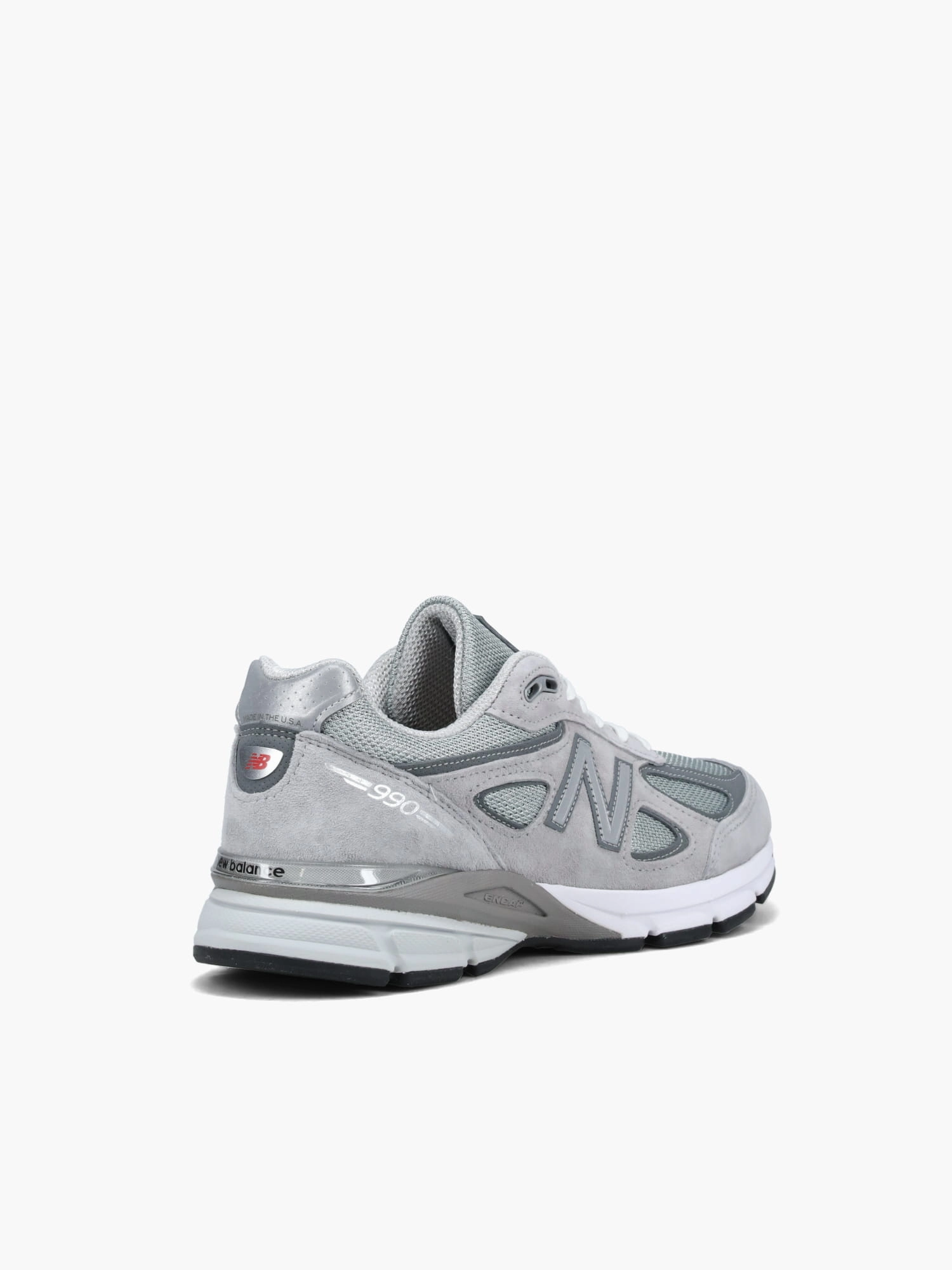990v4 Grey Suede Sculpted materials