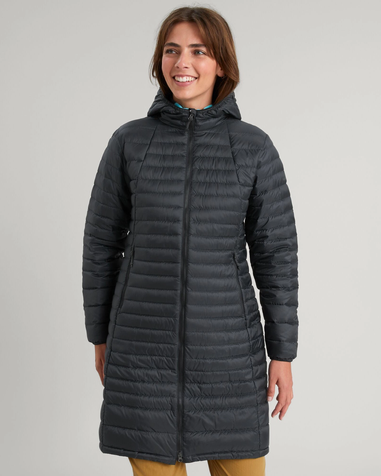 Functional Pocket Women's Heli R Down Parka Jacket - Black Stingray