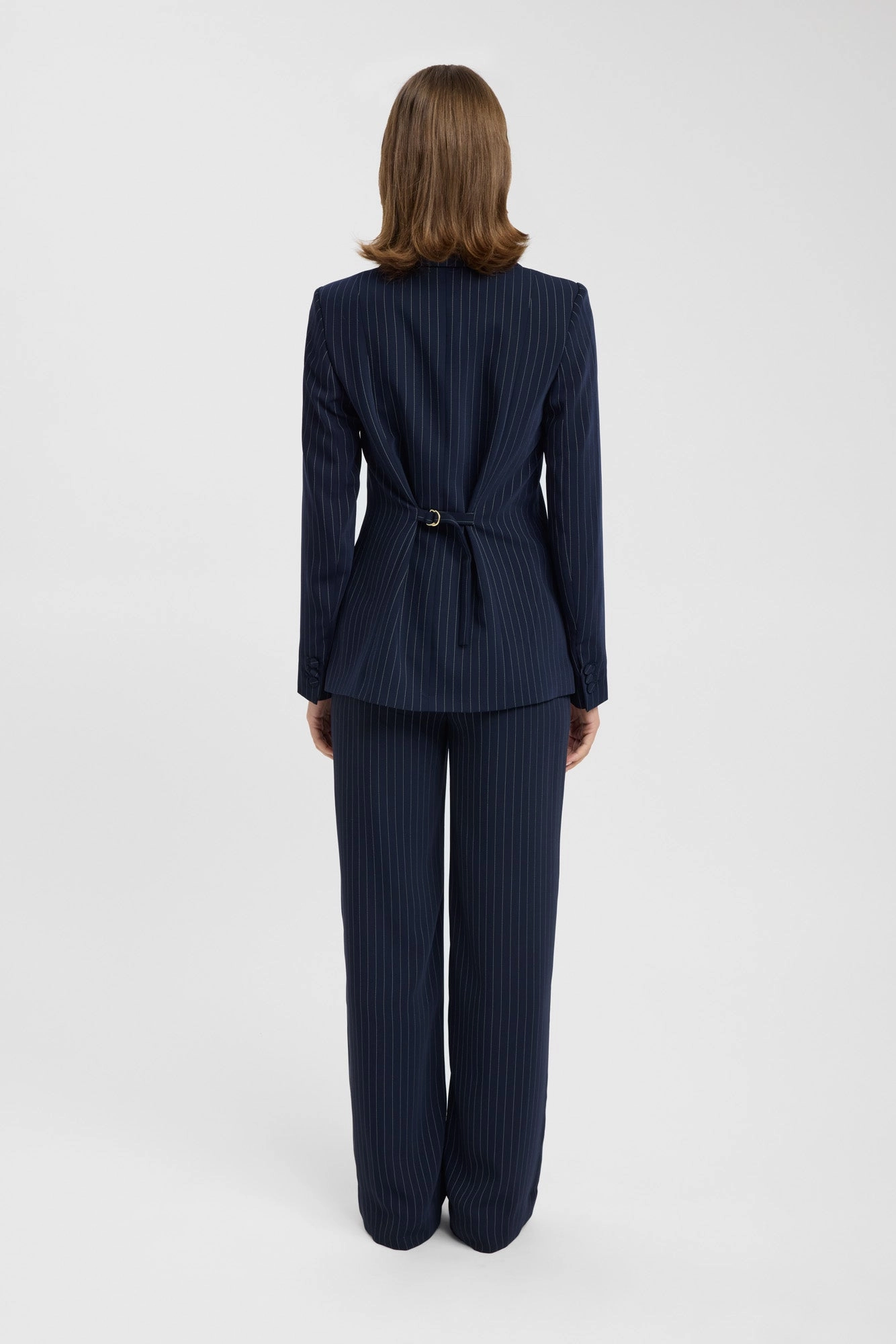 Oslo Cinched Blazer Wrinkle Free Texture