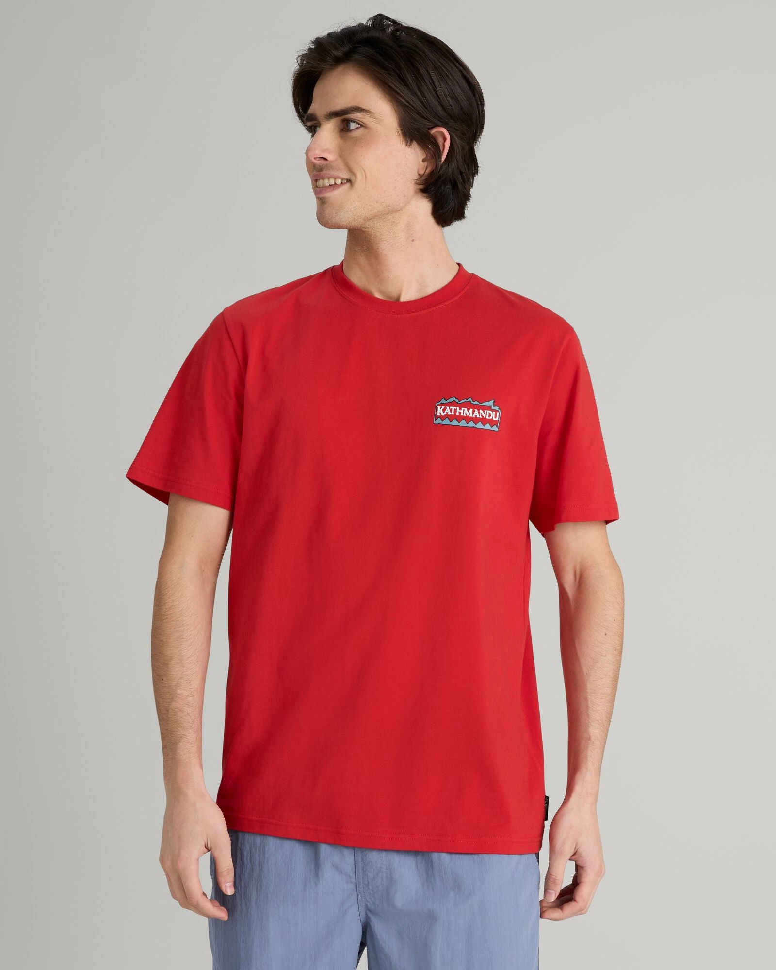 Lightweight Layering Option MultiPanelDesign Men's Summit Print Organic Cotton T-shirt - Spicy Chilli Pepper