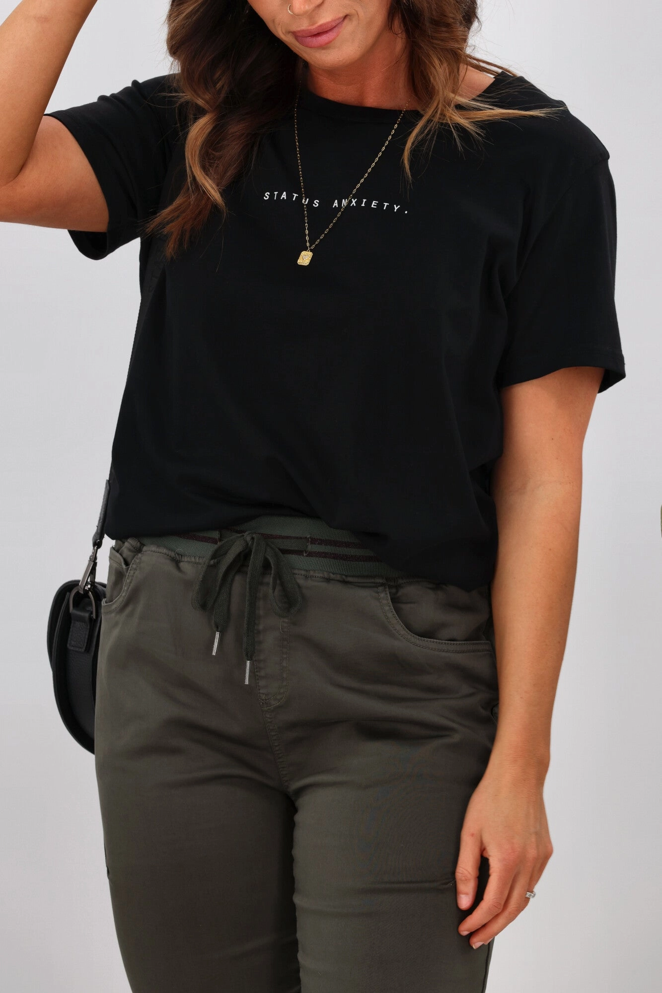 Foxwood Sylvia Jogger Dark Khaki Contoured Support Four Way Morning Jog