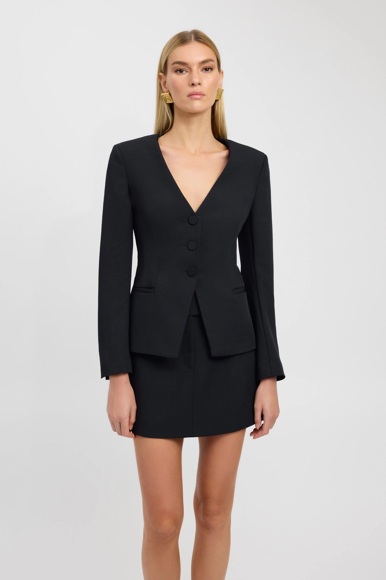 Knee Length Ariel Vee Jacket