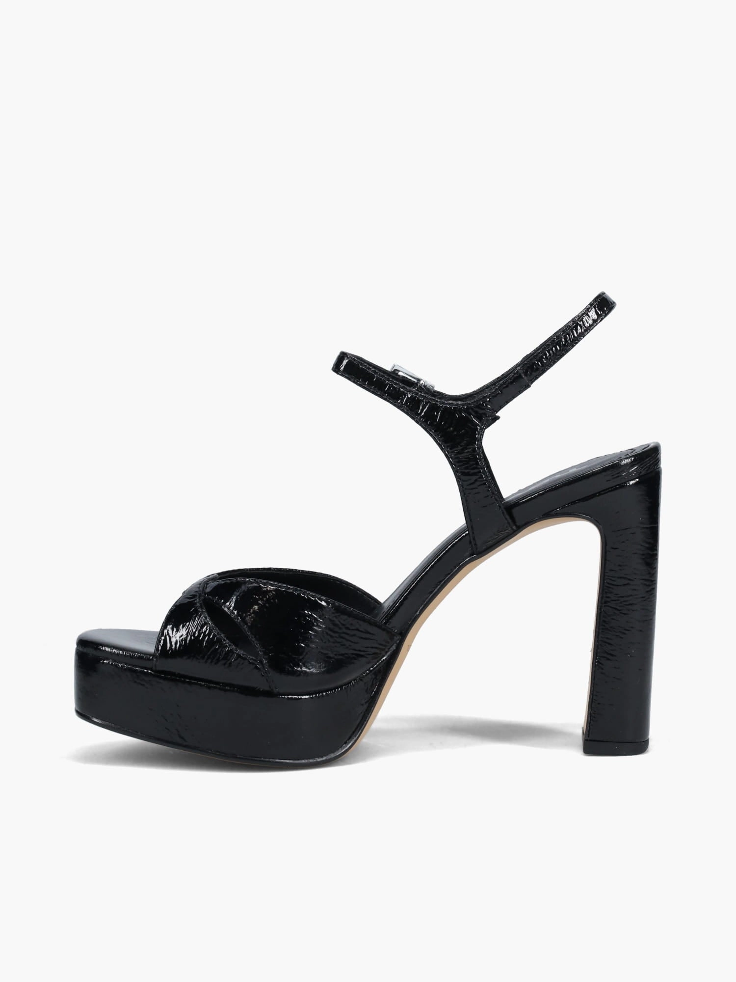 Suede Heels Arlette Black Patent