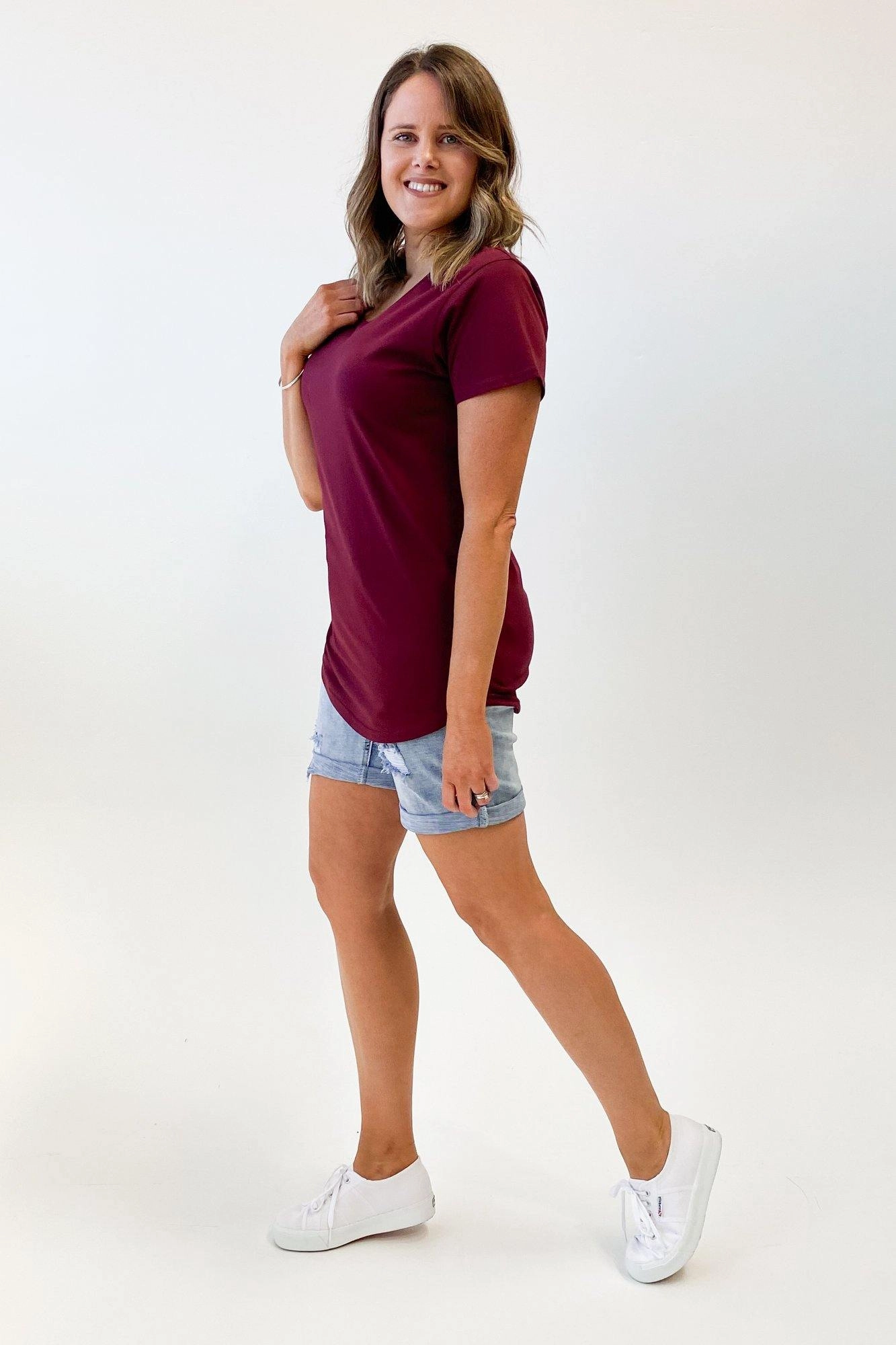 AS Colour Mali Tee Burgundy Chic Casual Wear