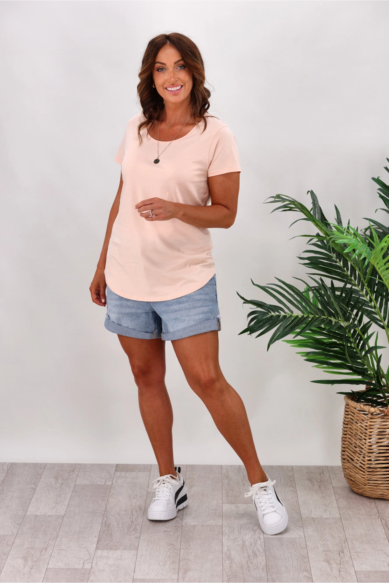 AS Colour Mali Tee Pale Pink Modern Twist Simple and Comfortable