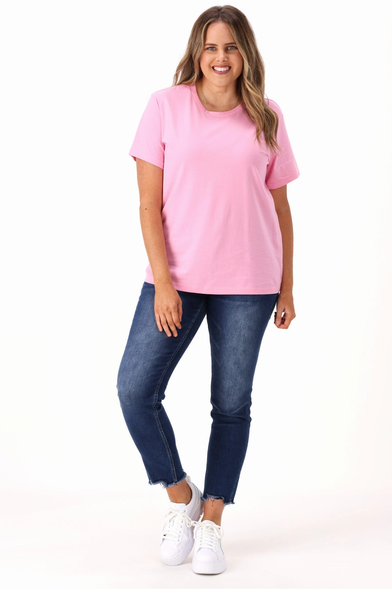 Organic Cotton Construction Casual Layers AS Colour Maple Tee Bubblegum Pink