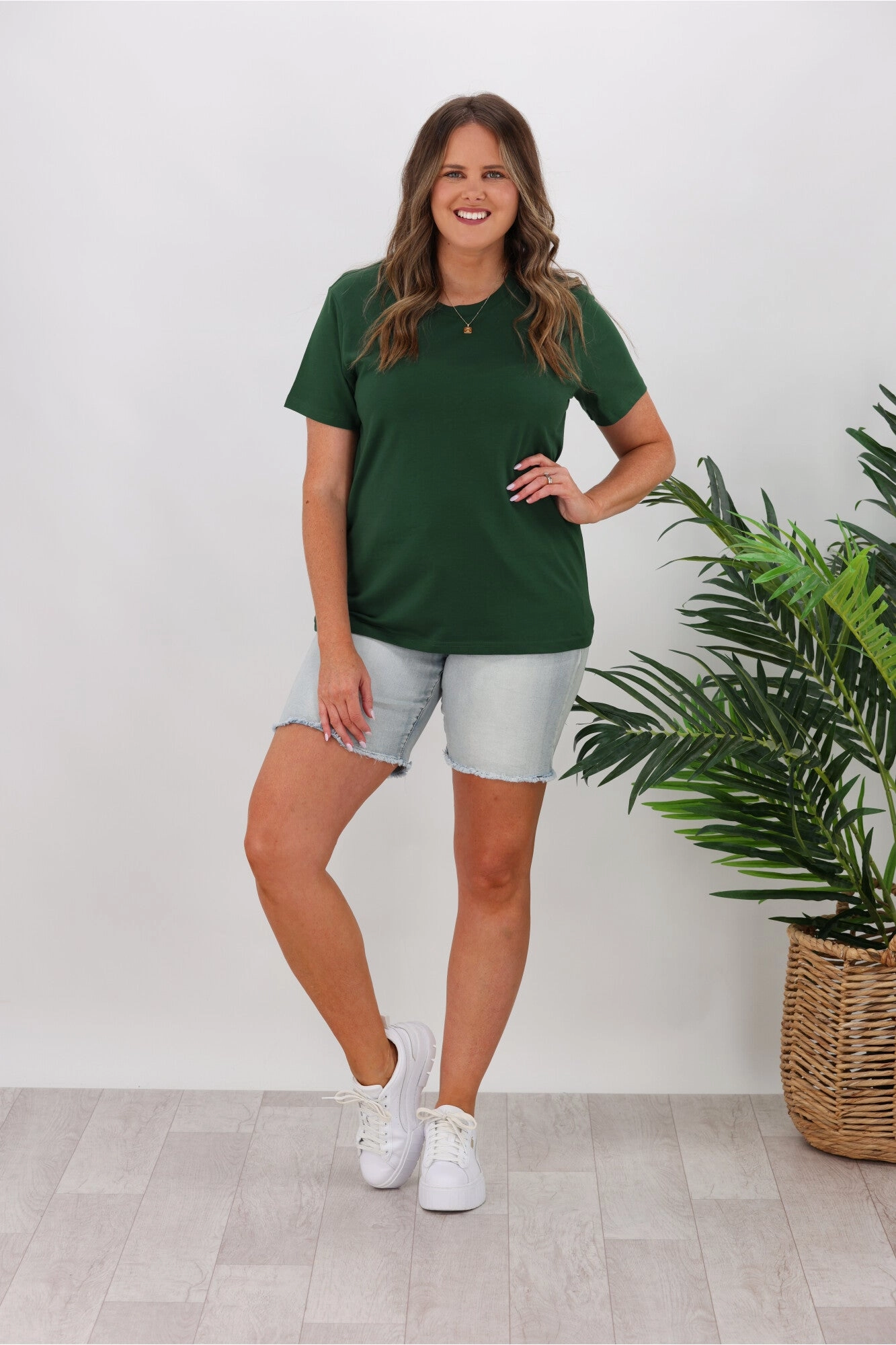 Essential Piece As Colour Maple Tee Forest Green