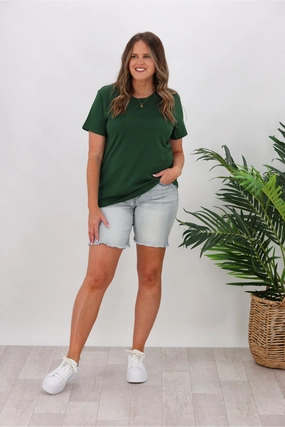 Wrinkle-Free As Colour Maple Tee Forest Green