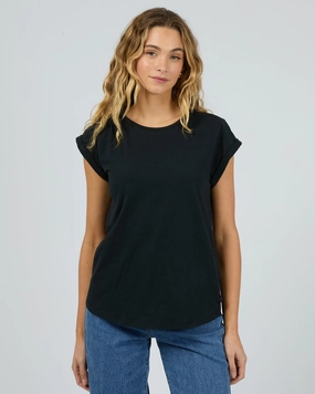 Silent Theory Lucy Tee Black Solid Color