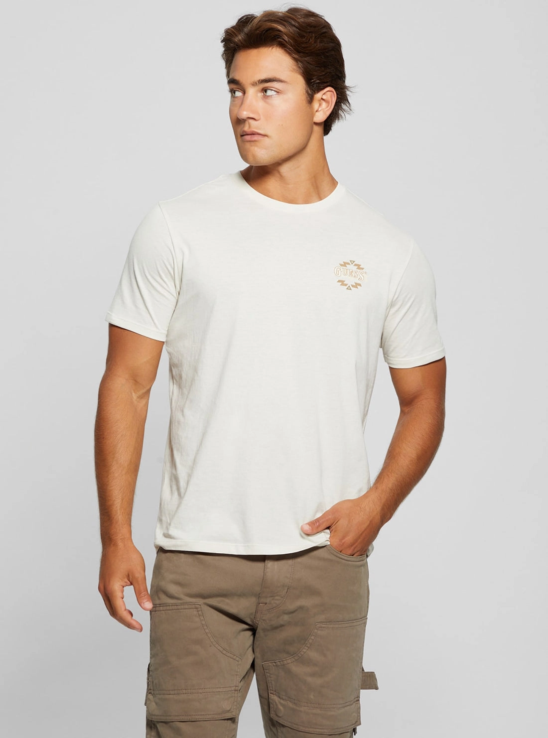 HeatPressedLogos Adjustable Cuff System Beige Santa Fe T-Shirt