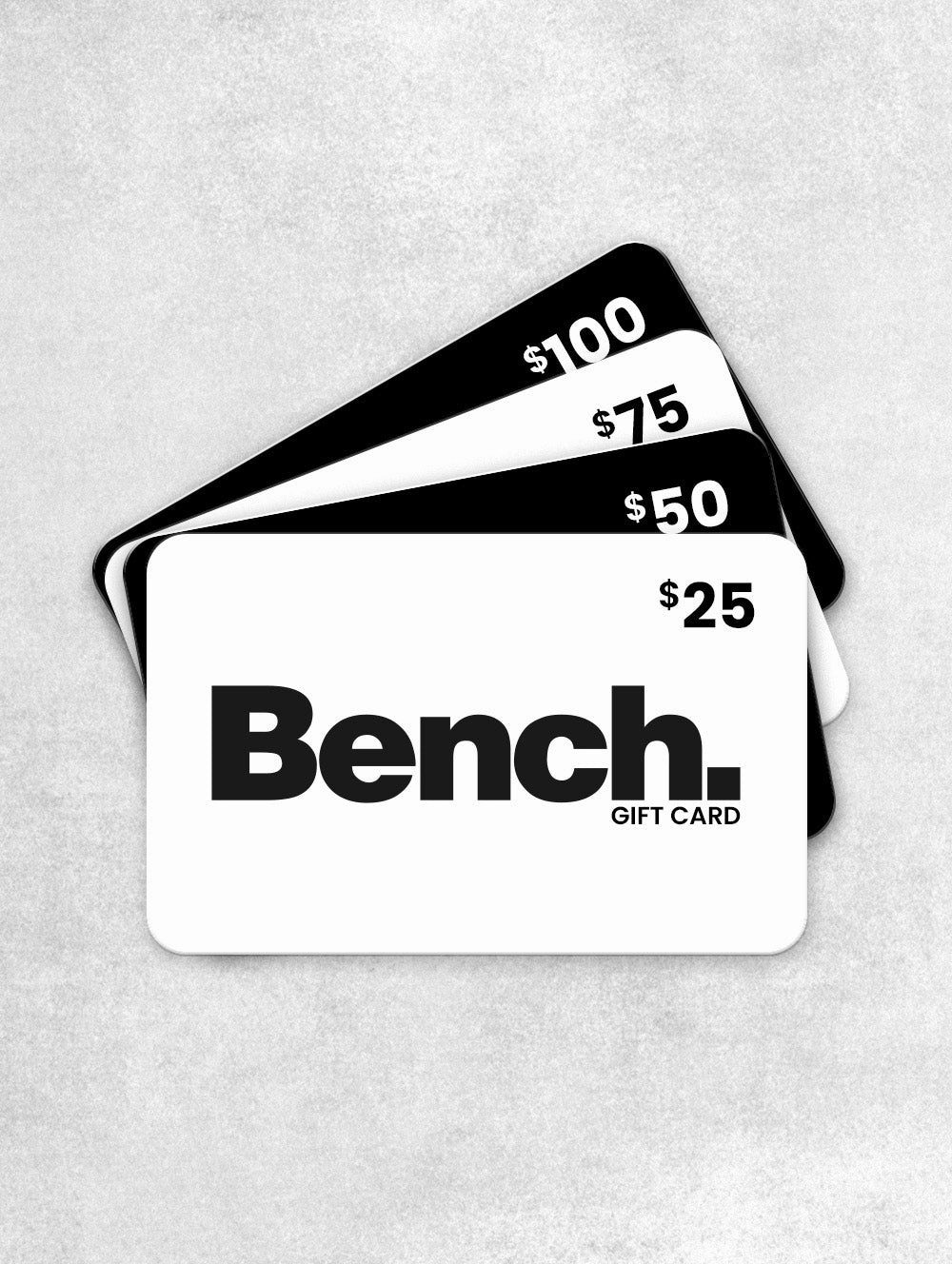 Adjustable Hemline Bench Digital Gift Card Fleece Lining