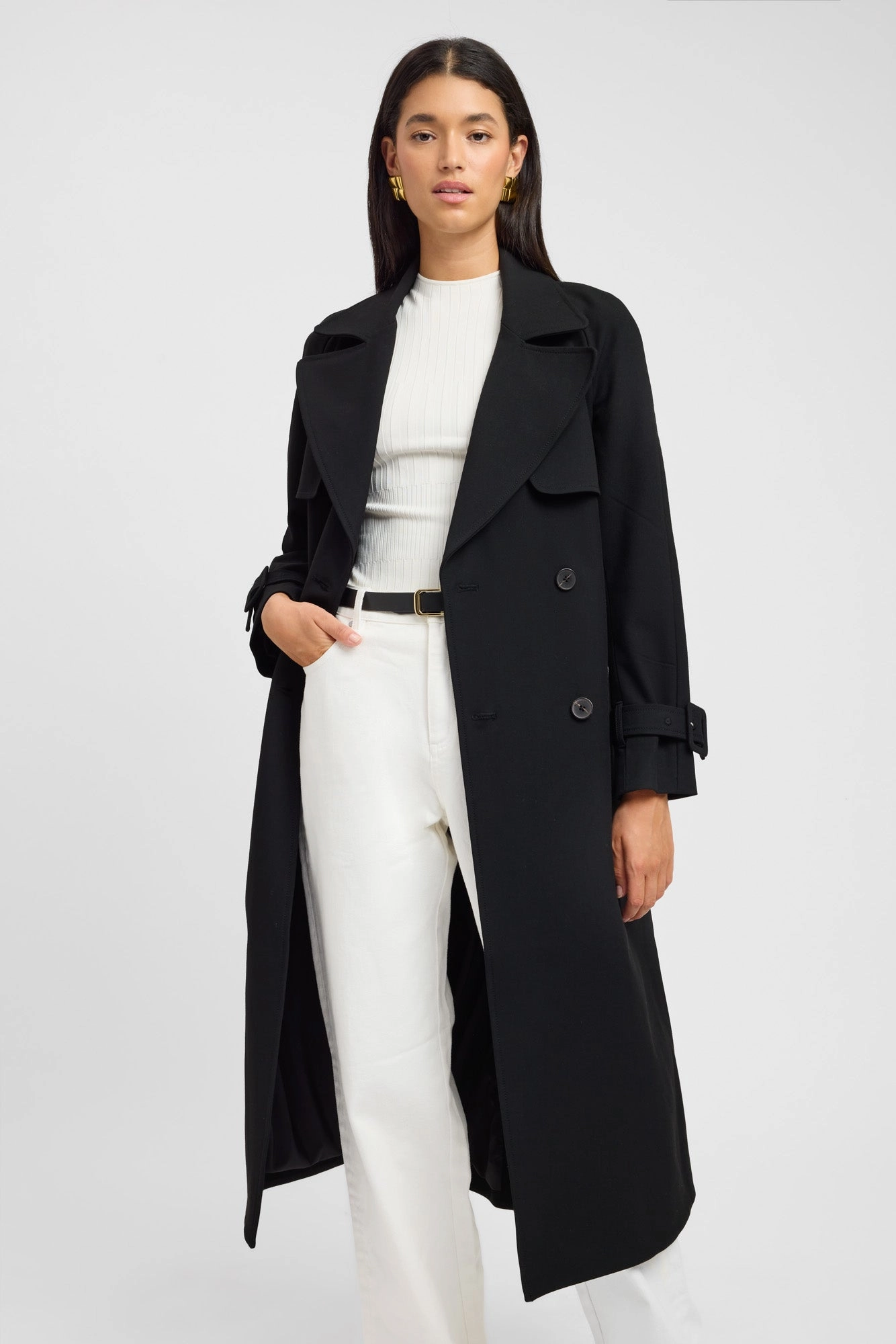 Berlin Trench Layer Essential Piece Wrinkle Free Material