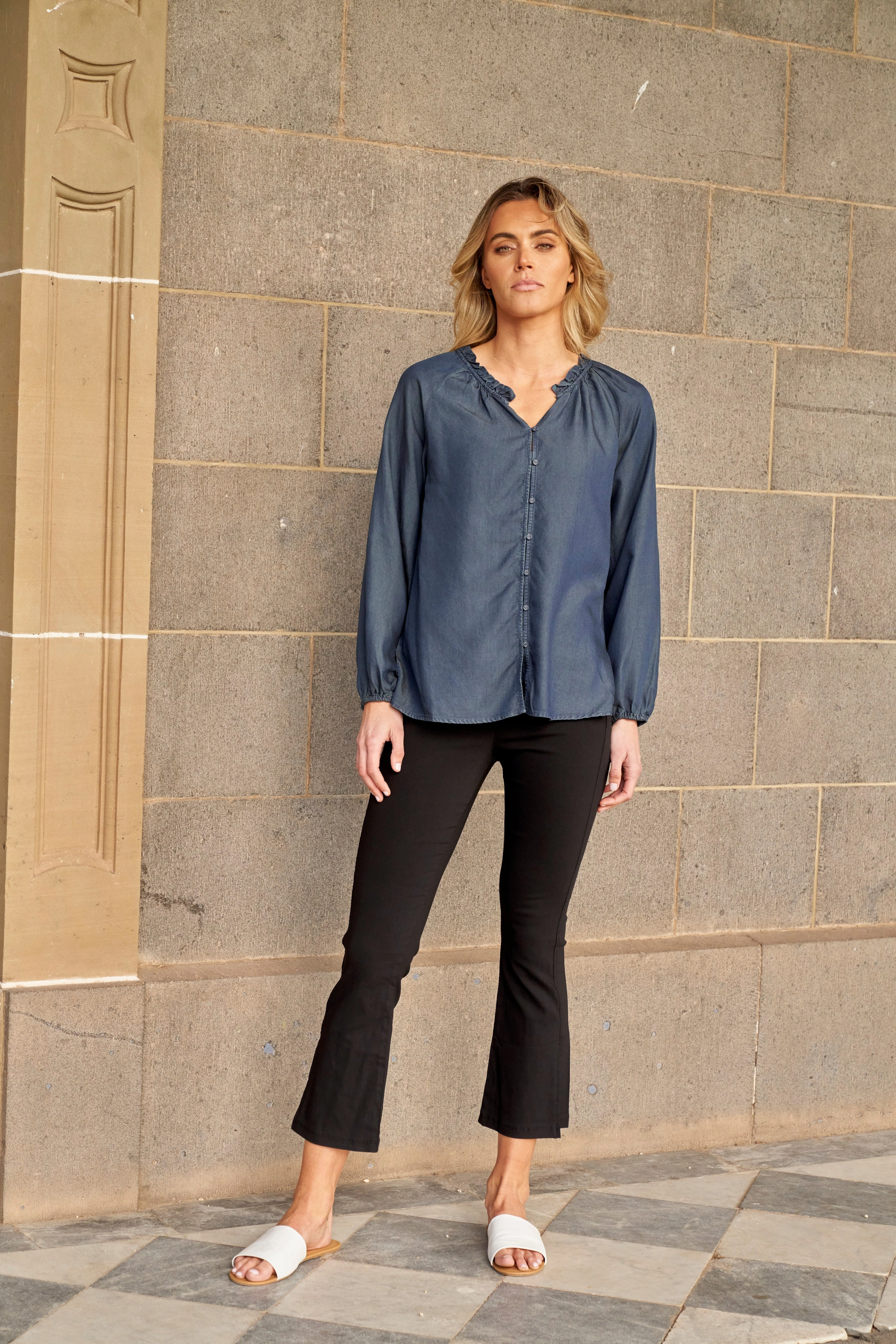 Betty Basics Edwina Bengaline Split Leg Pant Black Ultra Light Fitness Training Fitness Design