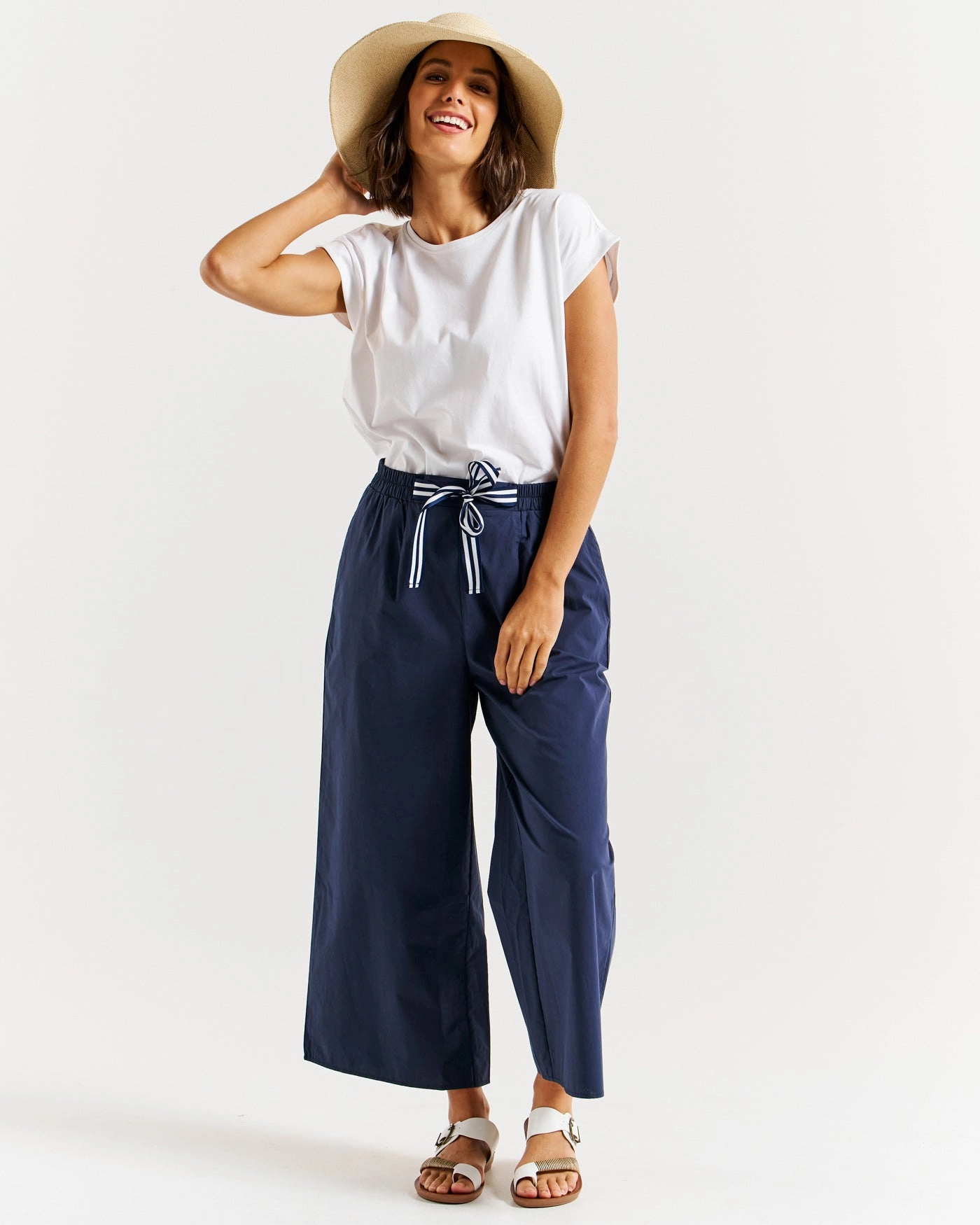 Betty Basics Lulu Pant Navy Sporty Look All-day Flex