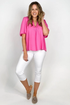 Perfect Layer Betty Basics Masie Capri Jean White