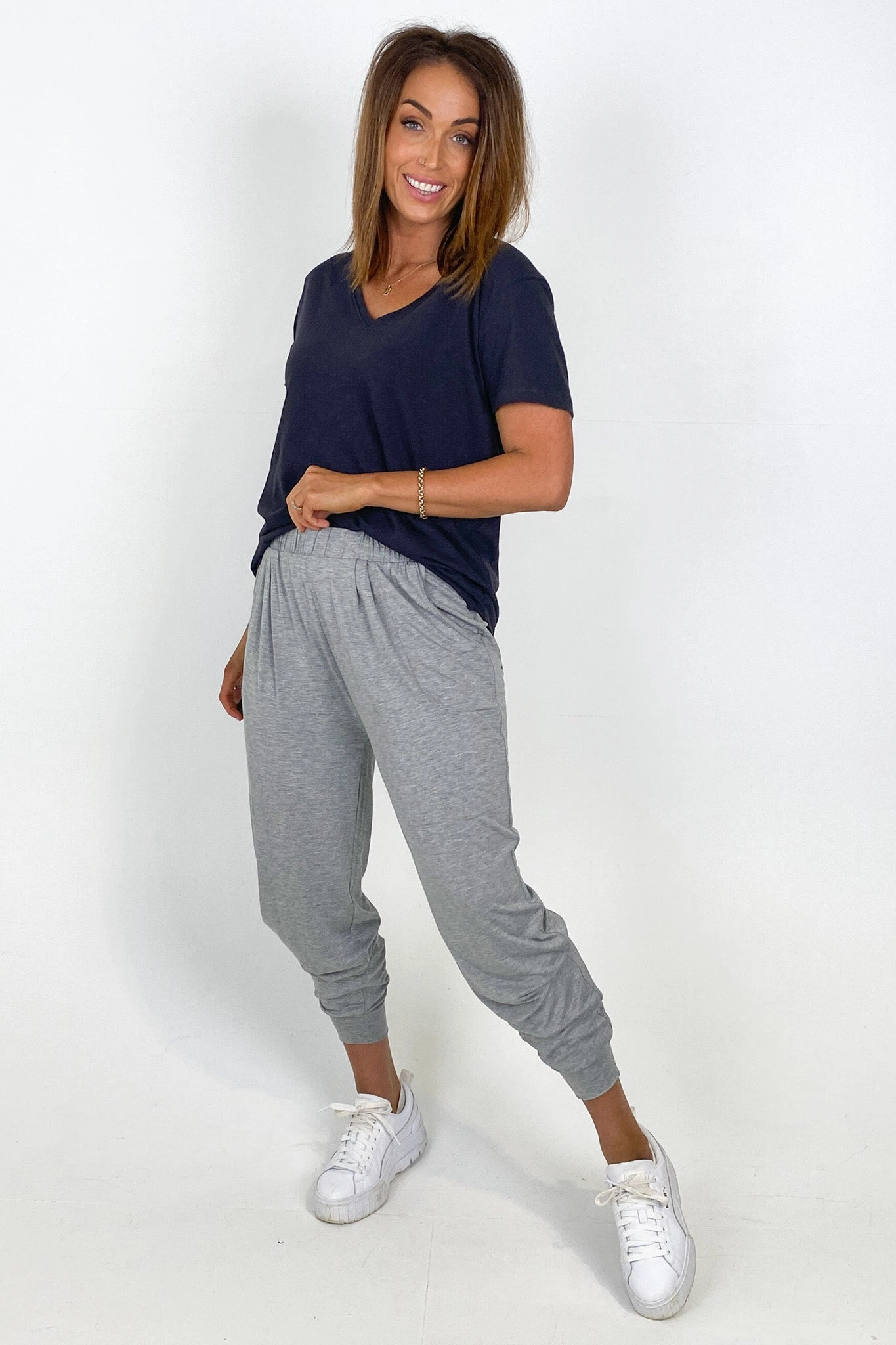 Betty Basics Paris Pant Grey Marle Ultra Basic