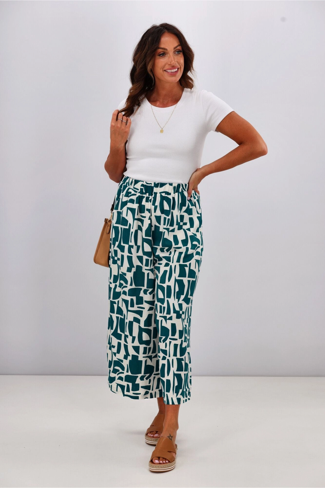 Betty Basics Senorita Pant Geo Print Hot Weather Dance Studio Extra Soft