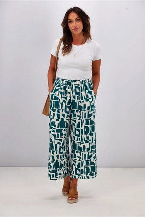 Fashion Look Betty Basics Senorita Pant Geo Print
