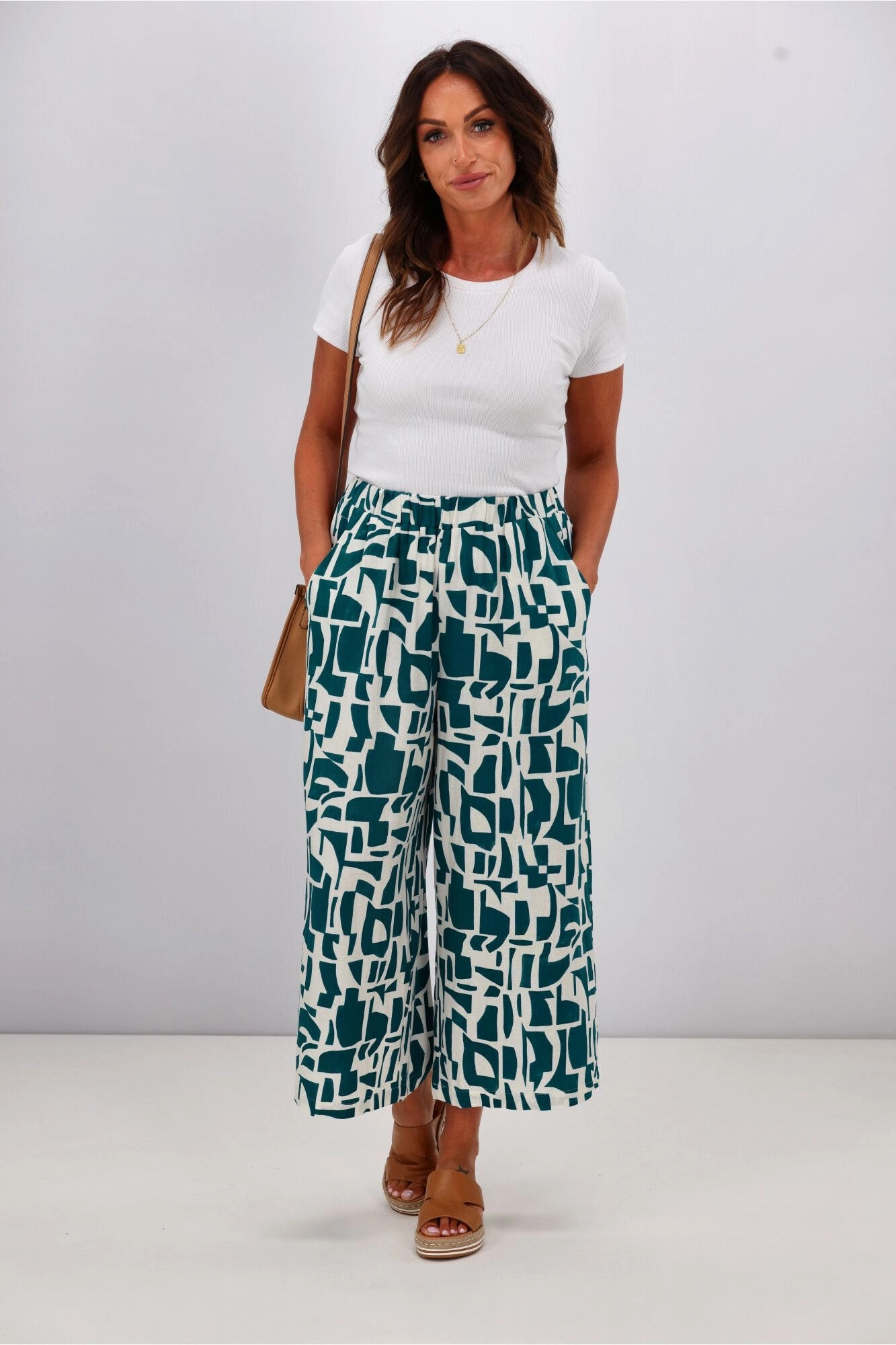 Fashion Look Betty Basics Senorita Pant Geo Print