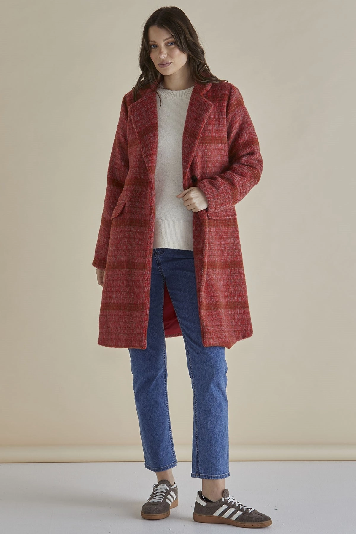 Long Length Betty Basics Wanda Coat Rouge