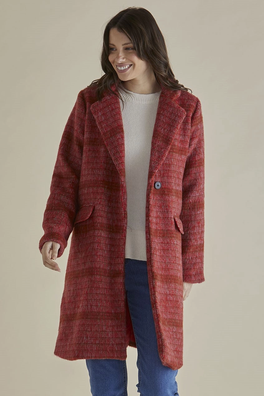 Betty Basics Wanda Coat Rouge Hypoallergenic Fiber Filling